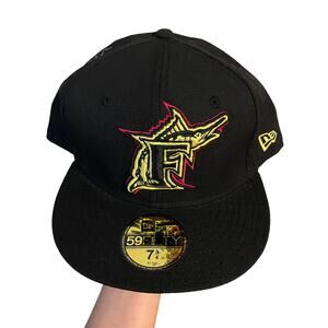 Florida marlins fitted hat 7 3/4
